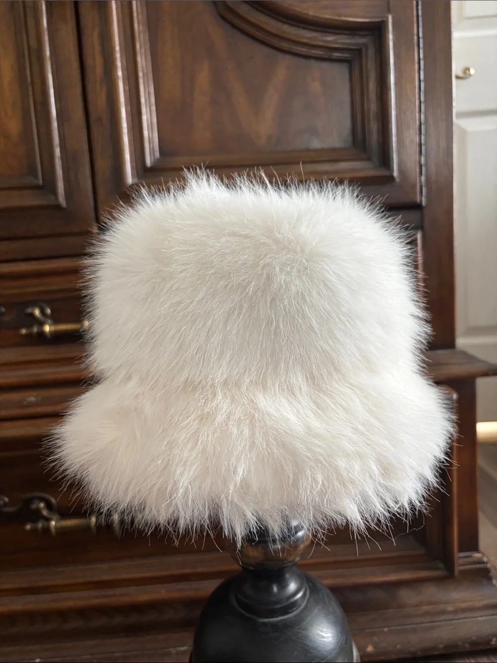 Free people X Unreal Fur ICE Queen faux fur Bucket hat